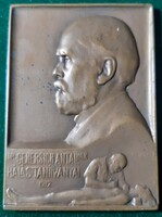 Pásztor János: Dr. Genersich Antal, 1912, bronz plakett