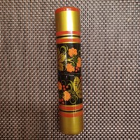 Wooden pen holder - Russian lacquer box - retro
