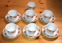 Kínai porcelán kávés készlet 12 + 1 részes