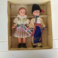 Csehszlovák baba figurák eladók, népi ruhában - Lidova Tvobra.