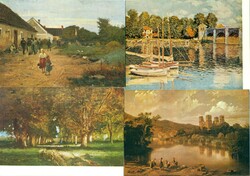 Négy művészeti képeslap