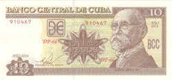 KUBA 2014 10 peso UNC