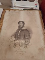 Kossuth Lajos 1841 Eybl nyomat litográfia