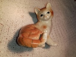 Gyönyörű porcelán vörös cica.