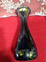 Beautiful bluish iridescent, large 36 cm vase