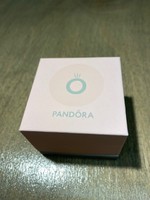 Pandora gyűrű/charmtartó doboz (rózsaszín-szürke)