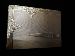 Silver cigarette case.