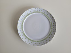 Retro nagy 28 cm es régi Alföld porcelán petrezselyem lóhere mintás kerek tál tálca