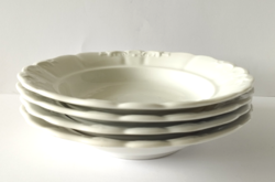 For Georgeboo! Old white Zsolnay deep plate with inda pattern