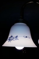 Olasz, kézzel festett üveg lámpabúra