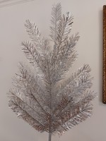 Retro ELKA műfenyő orosz dizájn ezüst lametta régi karácsonyfa 135 cm