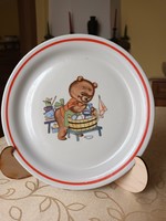 Zsolnay macis children's children's plate with fairy tale pattern