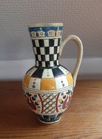 4989- Körmöcbánya painted-glazed ceramic jug, from the beginning of the xxth Century