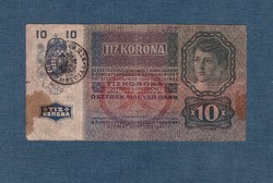 10 Korona 1915 Román Bélyegzővel