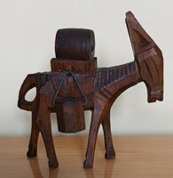 Donkey carved from wood