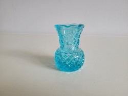 Old blue glass vase small vase