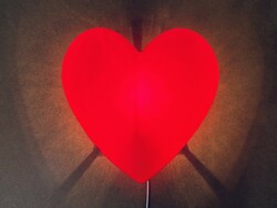 Vintage pop art heart-shaped design wall lamp ikea heart retro interior design wall lamp
