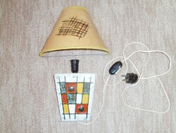 Régi retro kerámia lámpa fali lámpa iparművész iparművészeti lámpaernyő lámpa búra