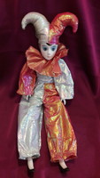 Venetian porcelain doll, old carnival clown 2 (l3403)