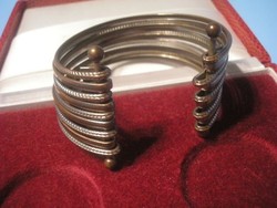 N7 Antique Rarity 9 Rows Adjustable Ball End Custom Metal Bangle 5cm Wide