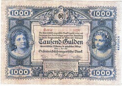 Ausztria REPLIKA 1000 Osztrák-Magyar gulden 1880 UNC