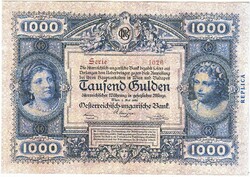 Ausztria REPLIKA 1000 Osztrák-Magyar gulden 1880 UNC