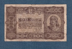 100 Korona 1923 Nyomdahely nélkül