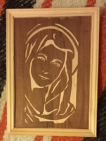 Inlaid A4 wall picture (girl1)