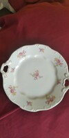 Antique Zsolnay wild rose china plate