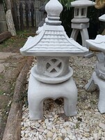 Rare Japanese garden builder stone lamp large 63cm feng shui garden pond pagoda lantern statue