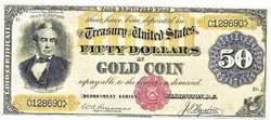 USA 50 dollár 1882 REPLIKA
