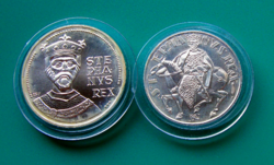 1972 - For the 1000th anniversary of the birth of King Stephen I - silver 50 & 100 ft - patinated