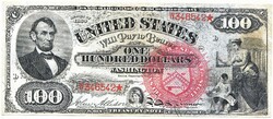 USA 100 dollár 1869 REPLIKA