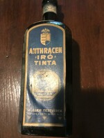 Müller anthracene writing ink. Müller brothers chemical factory r.T. Original bottle with the ink inside