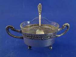 Art Nouveau silver spice holder