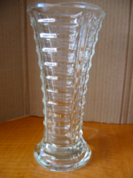 Retro art deco fidenza pressed glass vase