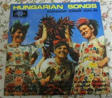 Hungarian songs Ernő Kondor's songs vinyl large record.