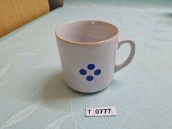 T0777 Zsolnay kék pöttyös bögre