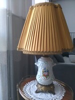 Monarchical porcelain table lamp with umbrella!