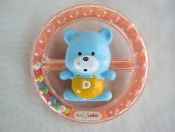 Plastic toy baby rattle