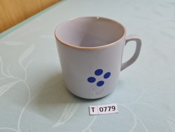 T0779 Zsolnay kék pöttyös bögre