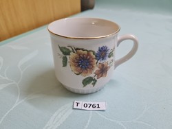 T0761 dubi flower Czechoslovakian mug