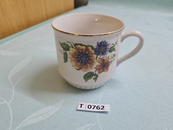 T0762 Dubi virágos Csehszlovák bögre