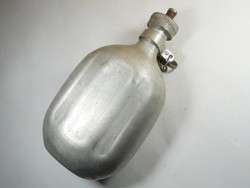 Old military national army water bottle, aluminum aluminum with mn Hungarian national army marking