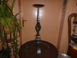 Wrought iron floor candle holder (b)