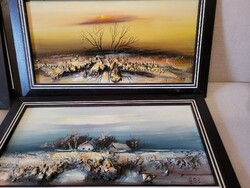 Landscapes by the painter rozália R. Tóth