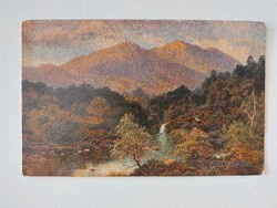 Old postcard postcard landscape
