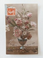 Old floral postcard 1915 postcard