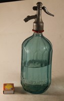 Blue liter soda bottle 534