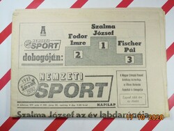 Régi retro újság napilap - Nemzeti Sport - 1991.06.30. -  Születésnapra ajándékba